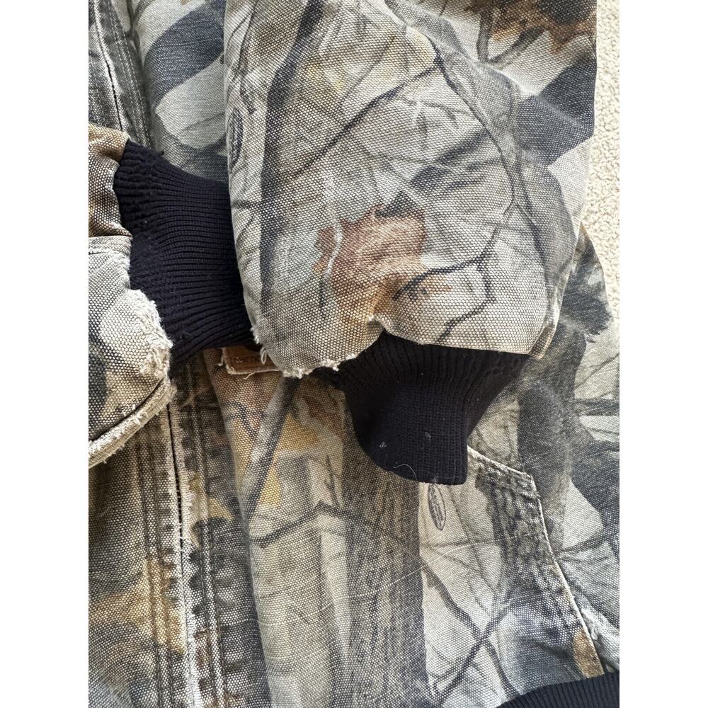 Carhartt Thrashed Distressed Realtree Camo Jacket Real Tree Men's Size Medium - Picture 7 of 15